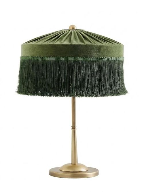 Sinclair Tassel-Fringed Velvet Ceiling Light
