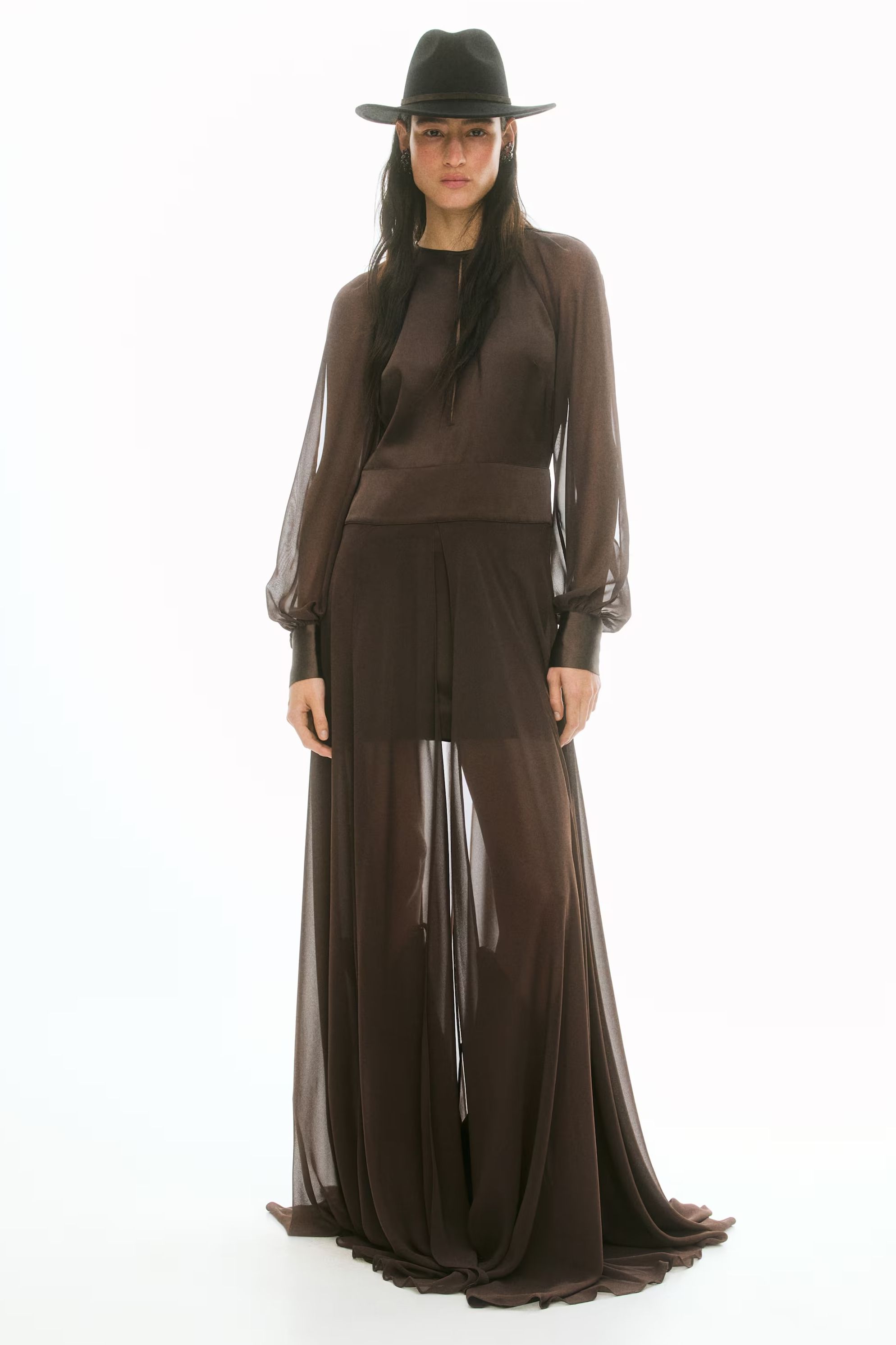 H&amp;amp;M satin maxi dress