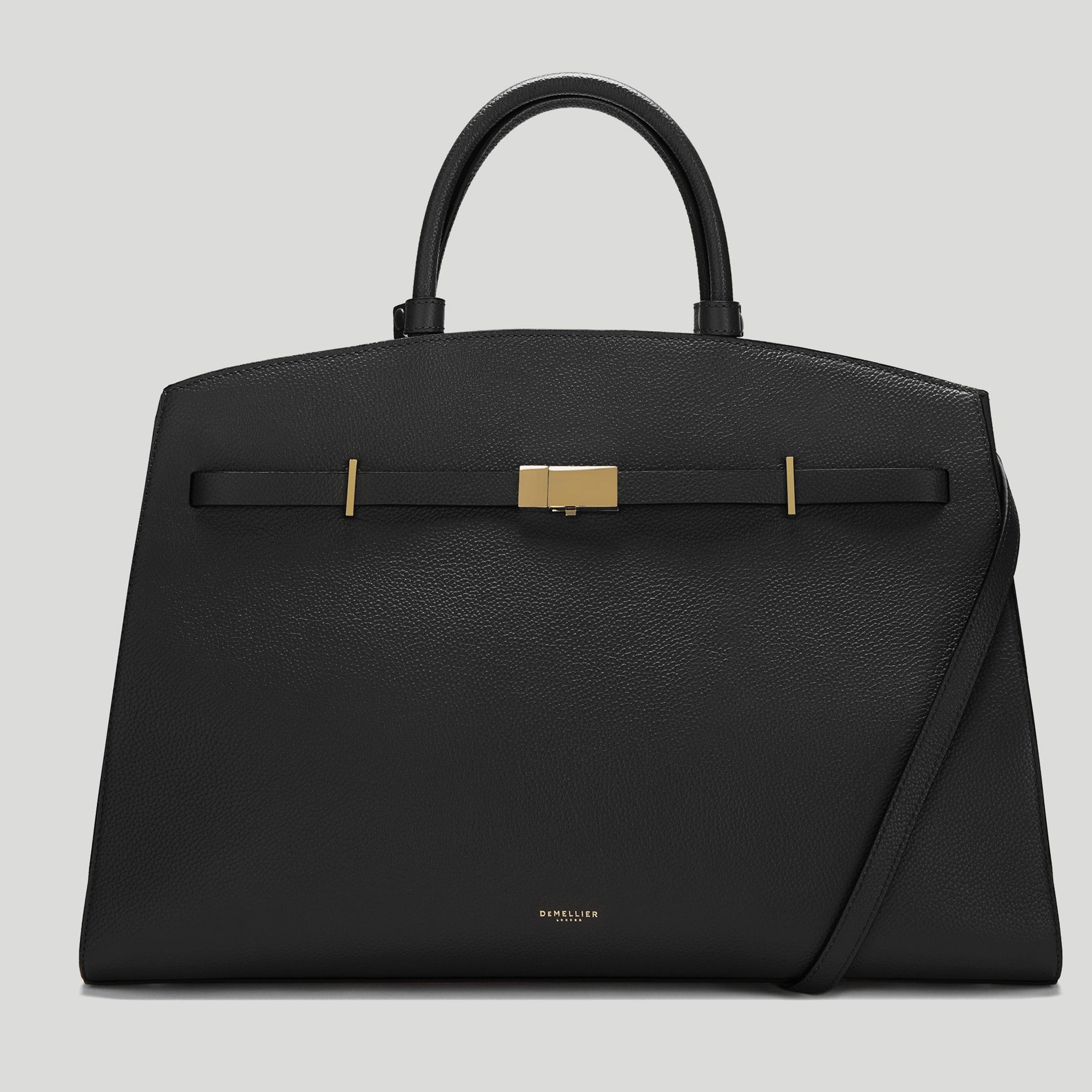 The Hudson | Black Small Grain | Demellier