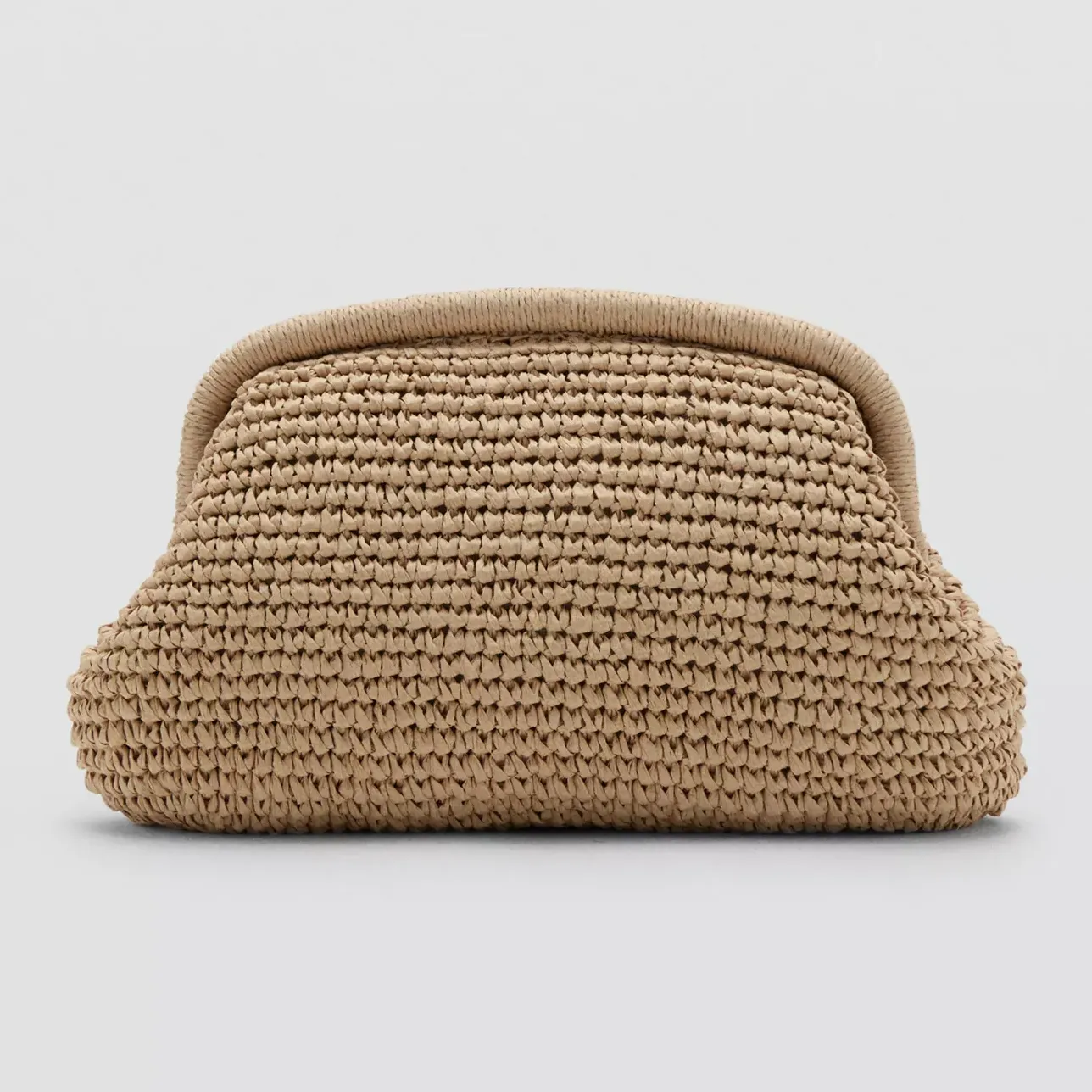 Mango Natural Fibre Clutch Bag