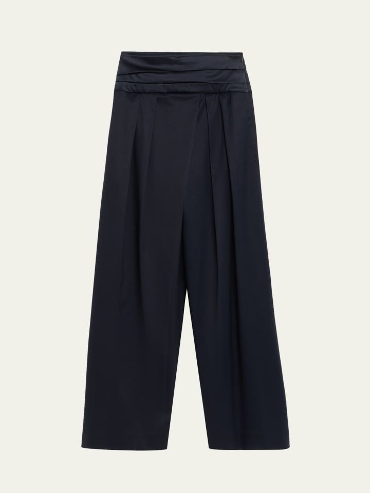 Delancey St. Silk Twill Pants