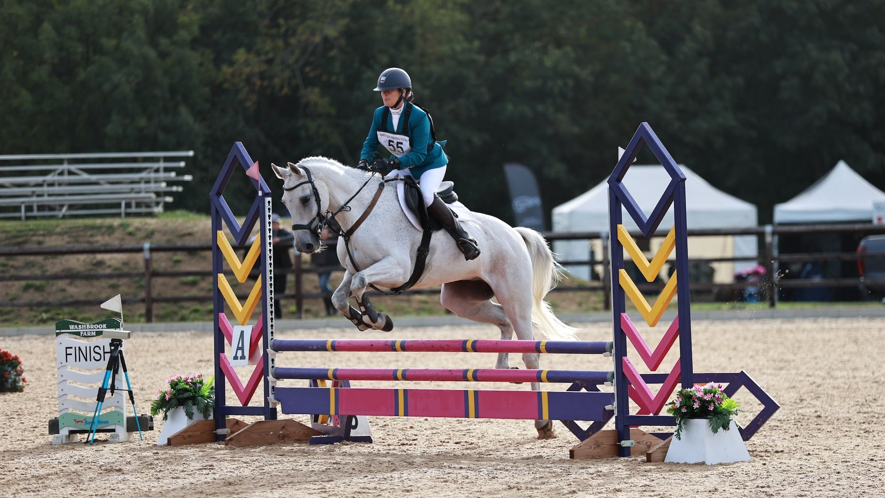 Gillian Smith jumping Ferdinant N at the British Riding Club Combined Championships 2026 at Aston-le-Walls