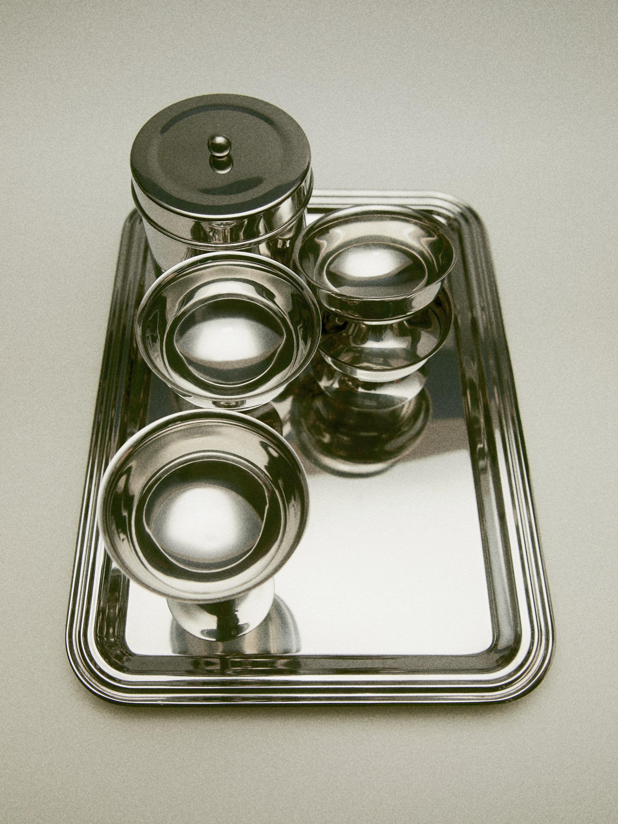 Rectangular Stainless Steel Tray