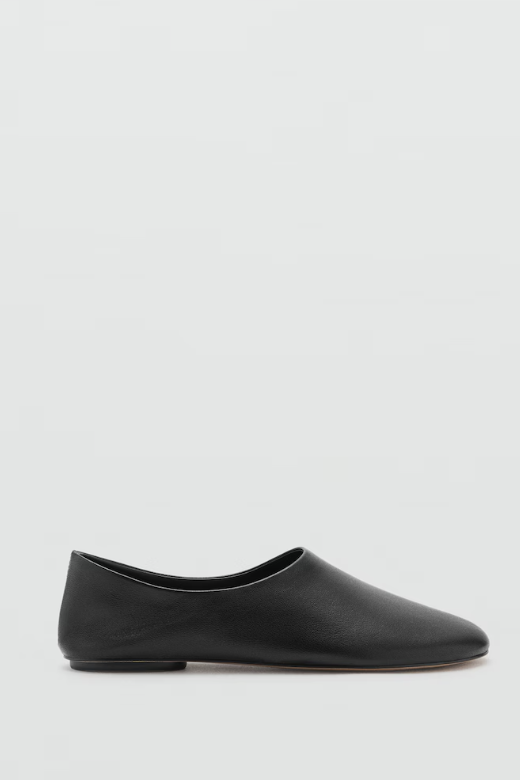 MANGO, Leather Flat Shoes - Women | Mango Usa