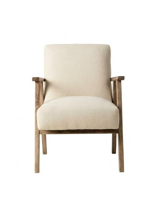 Dan Linen Armchair in Oatmeal