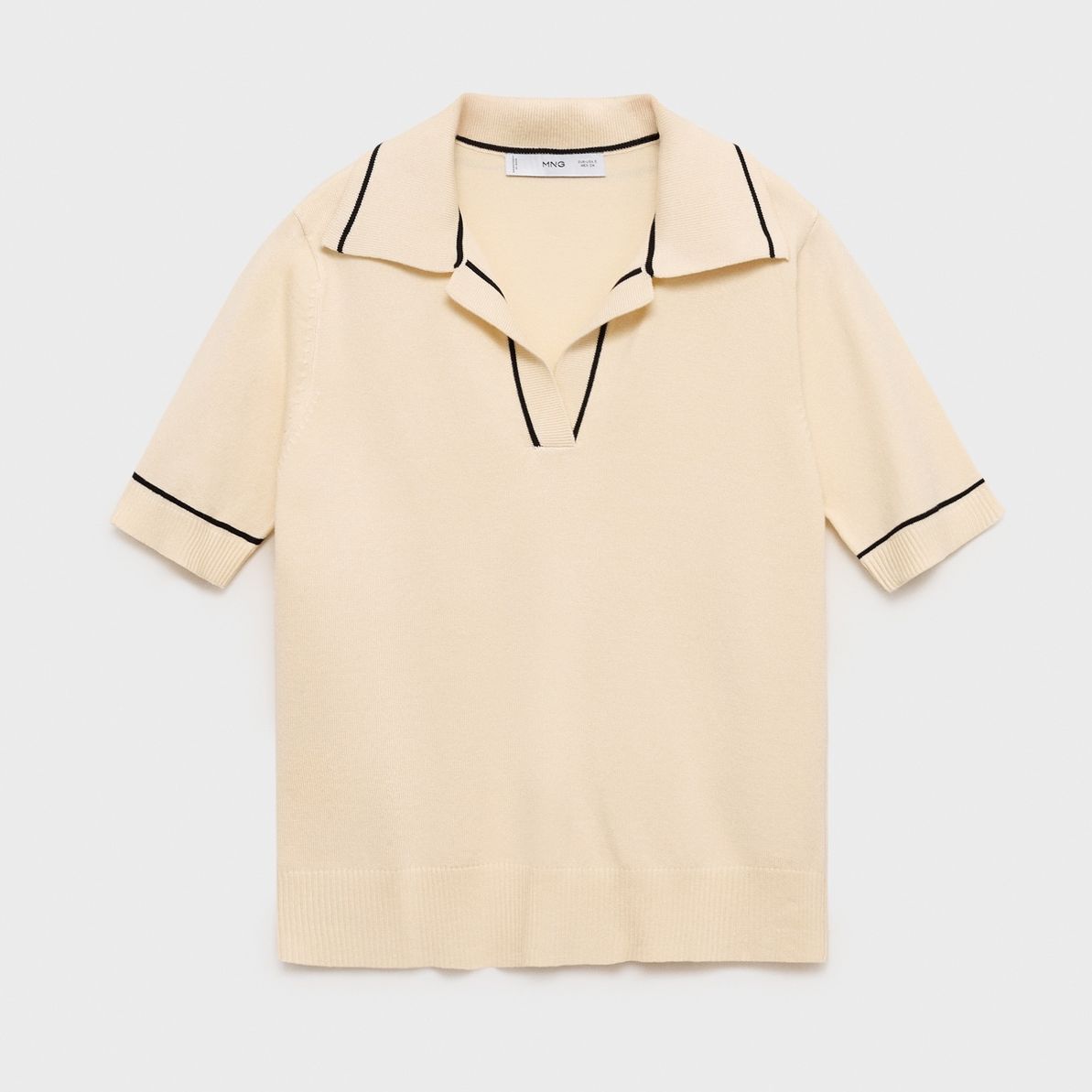 Polo-Neck Sweater With Contrasting Trims - Women | Mango United Kingdom
