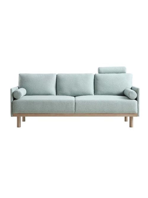 Timber Sage Green Fabric Sofa, 3-Seater