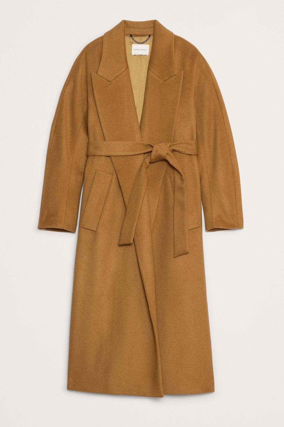 Italian Wool-Cashmere Wrap Coat