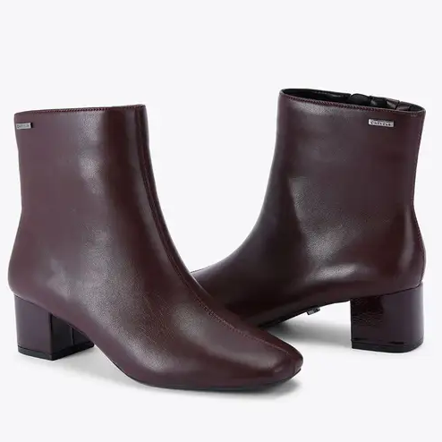 Carvela, burgundy 'Cleo Ankle' Patent Boots