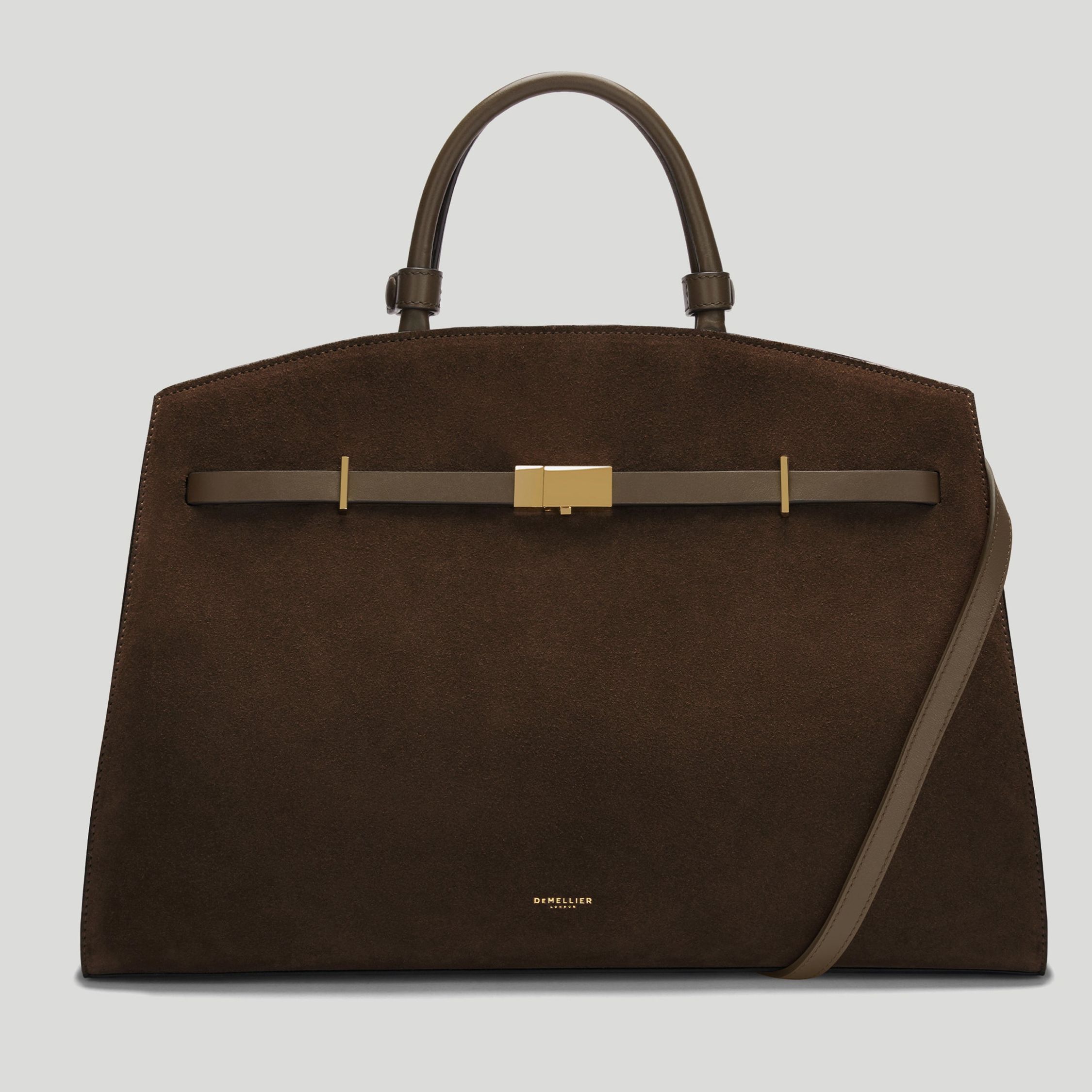 The Hudson | Mocha Suede &amp;amp; Mocha Smooth | Demellier