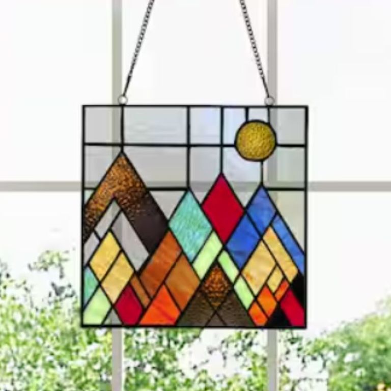 Stained glass window panel
