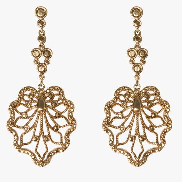 Brora Antique Filigree Drop Earrings