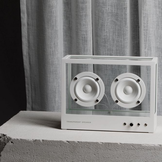 スピーカー・ウーファー small Trans parent speaker White Transparent | Small Transparent Speaker - White