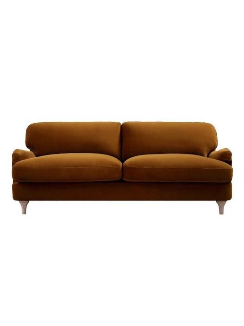 Daphnis Cinnamon Velvet Sofa, 3-Seater