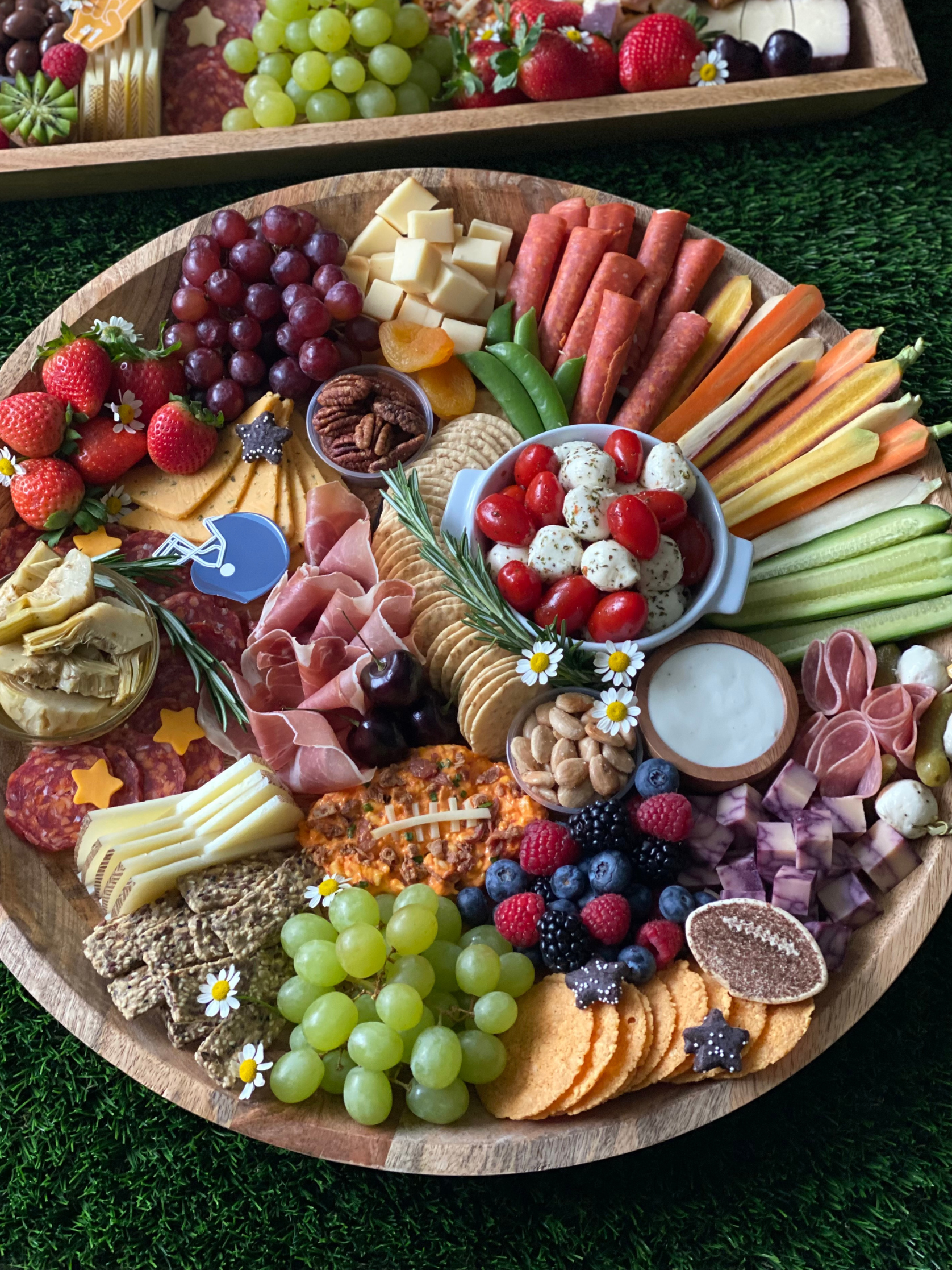 Kamper's Kitchen Super Bowl party grazing table