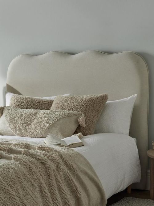 Onda Linen Kingsize Headboard in Natural