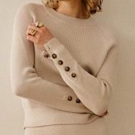 S&amp;eacute;zane Sami Sweater in Natural