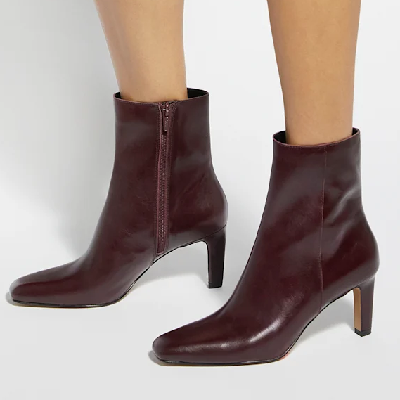 Dune London, Burgundy Ankle Boots
