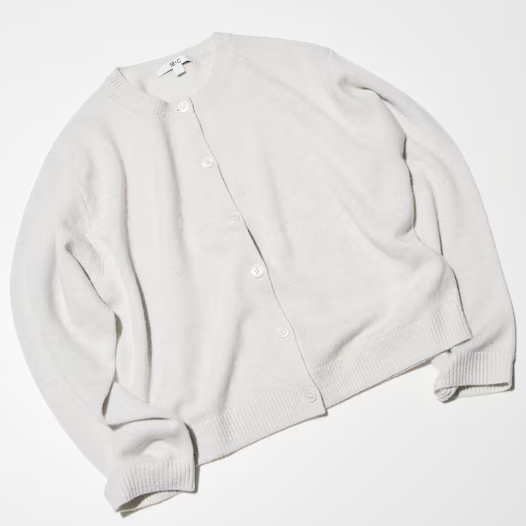 Uniqlo, 100% Cashmere Crew Neck Cardigan