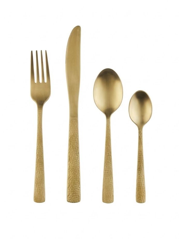 Zen Gold Effect 16 Piece Cutlery Set