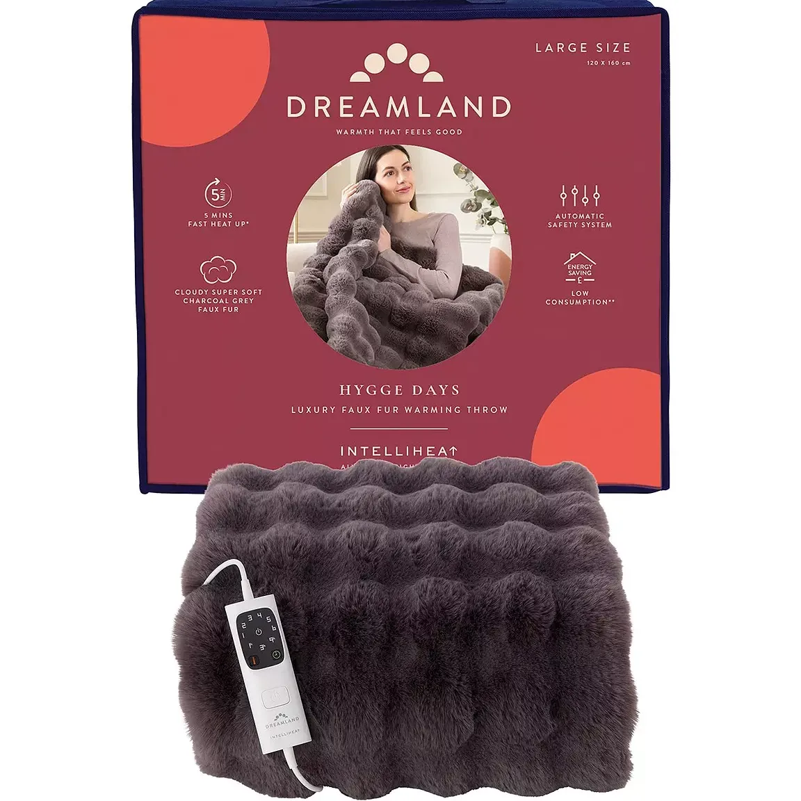 Hygge Days Warming Throw- Dark Grey