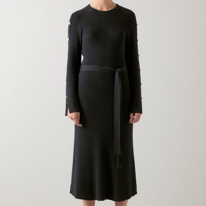 LK Bennett Mirren Shank Button Jumper Dress