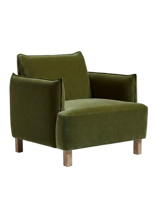 Alora Velvet Armchair - Spruce