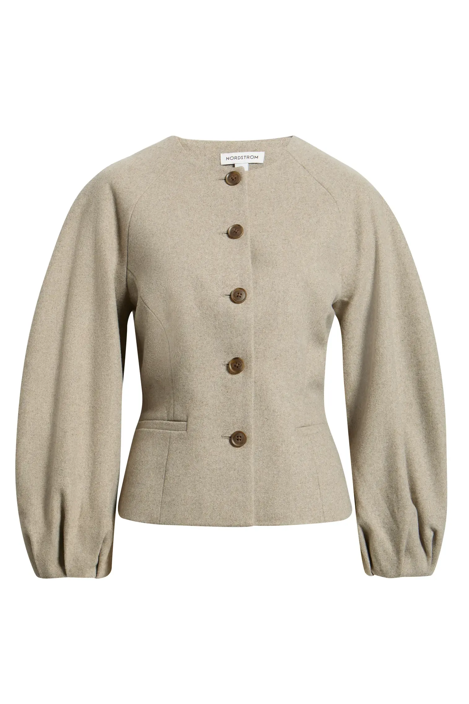 Nordstrom, Collarless Sculpted Jacket