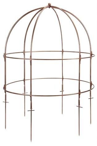 Nng 26 Inch Bird Cage Plant Support, Metal Grow Through Flower Trellis Cage With Dome Top, Garden Plant Support for Peonies Hydrangeas Tomatoes and Climbing Vines