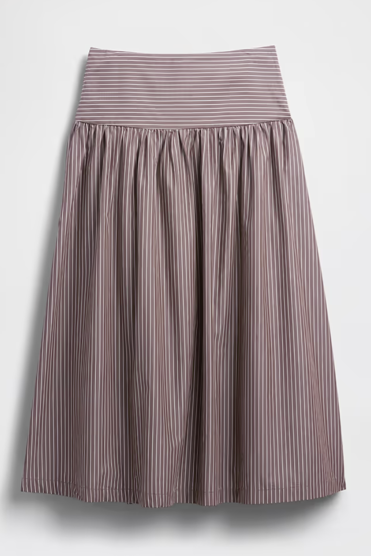 Gap, Poplin Drop-Waist Maxi Skirt