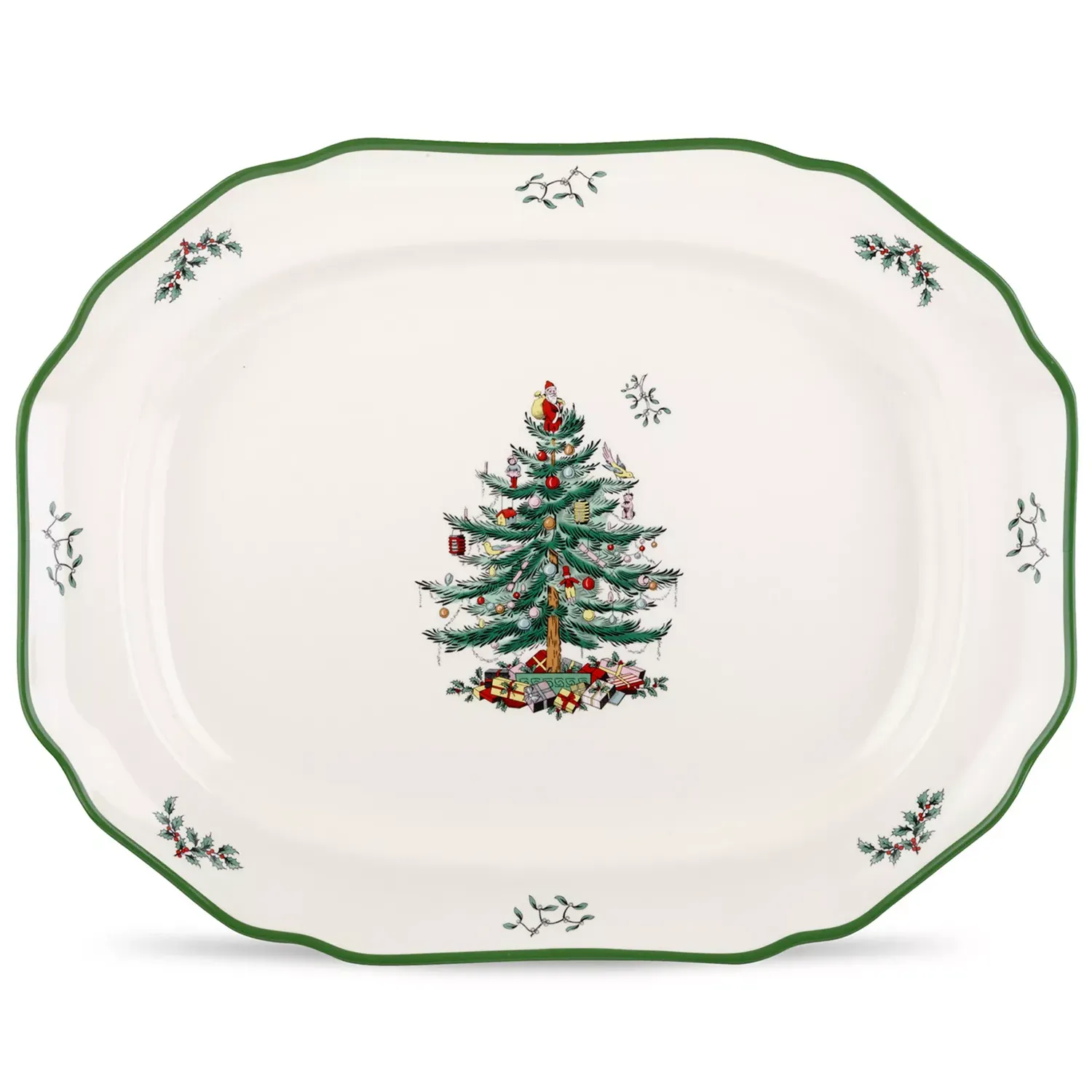 Christmas tree plate