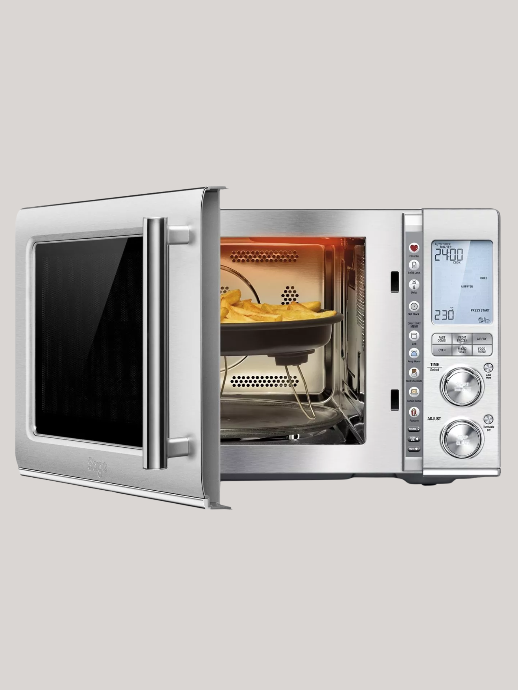 Sage Smo870 Combi Wave, Air Fryer, Convection Oven &amp;amp; Microwave, Silver