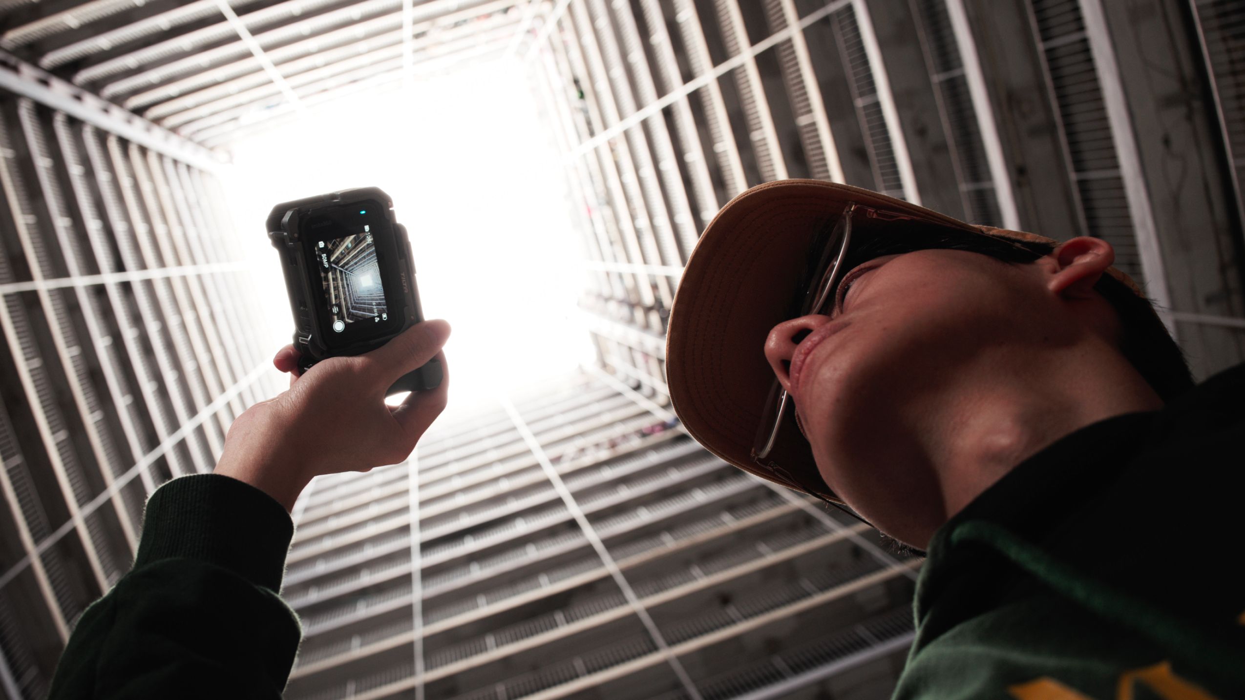 Insta360 Ace Pro 2 in Tilta Xplorer case for street photography