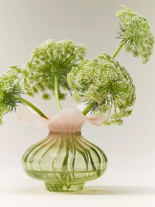 Lucy Ruffle Glass Vase