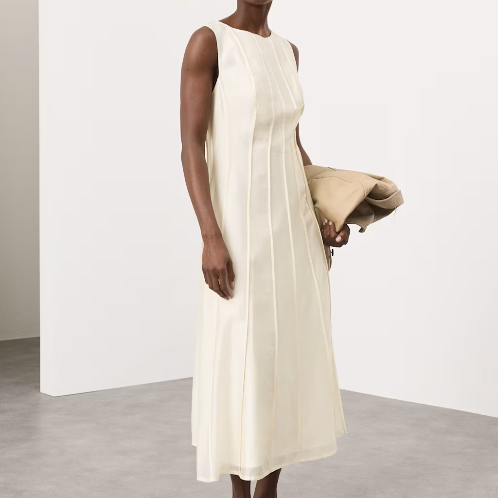 M&amp;amp;S [Cream Midi Dress]