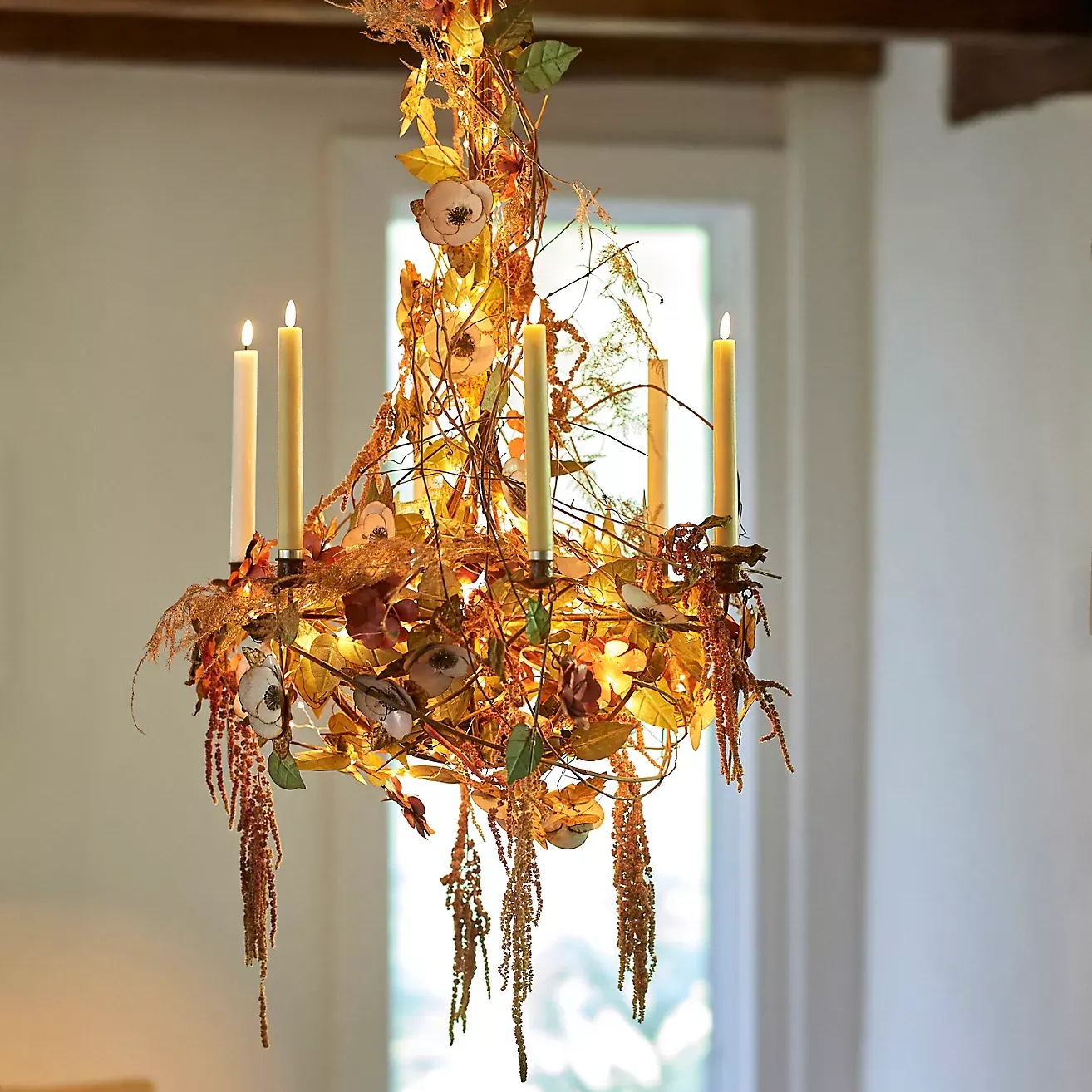 Lustre de vela floral dos sonhos