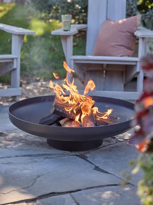 Weathering Steel Round Bowl Fire Pit
