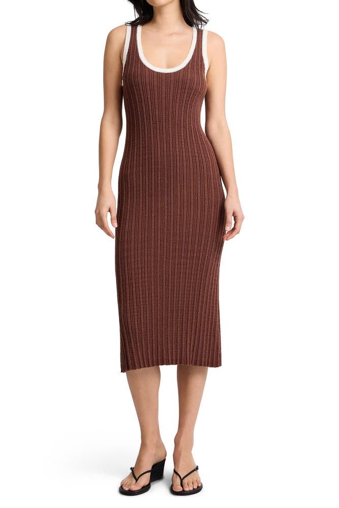 Boucle Cotton Scoop Tank Dress