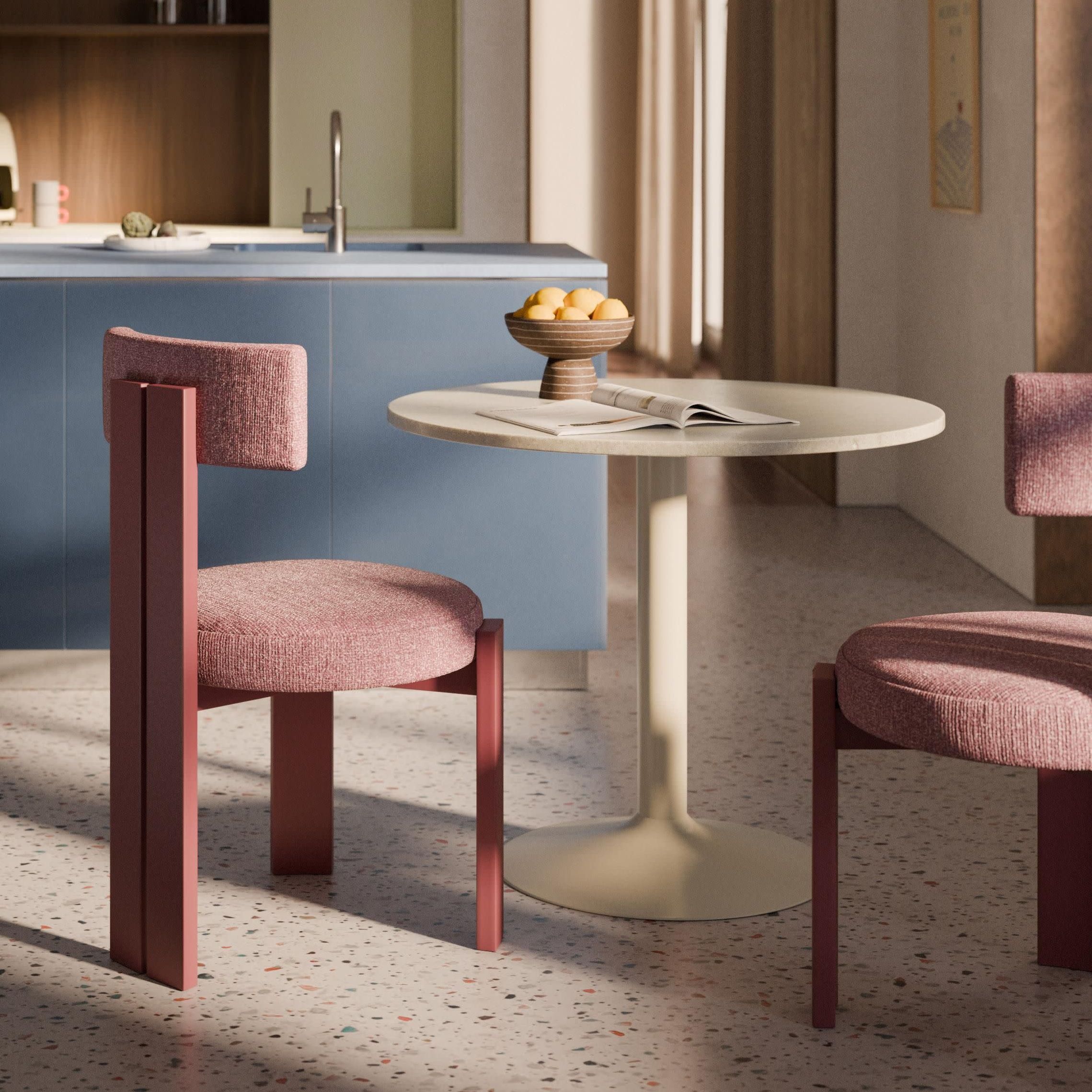 Round Marble Dining Table Miley, &amp;Oslash; 90 Cm