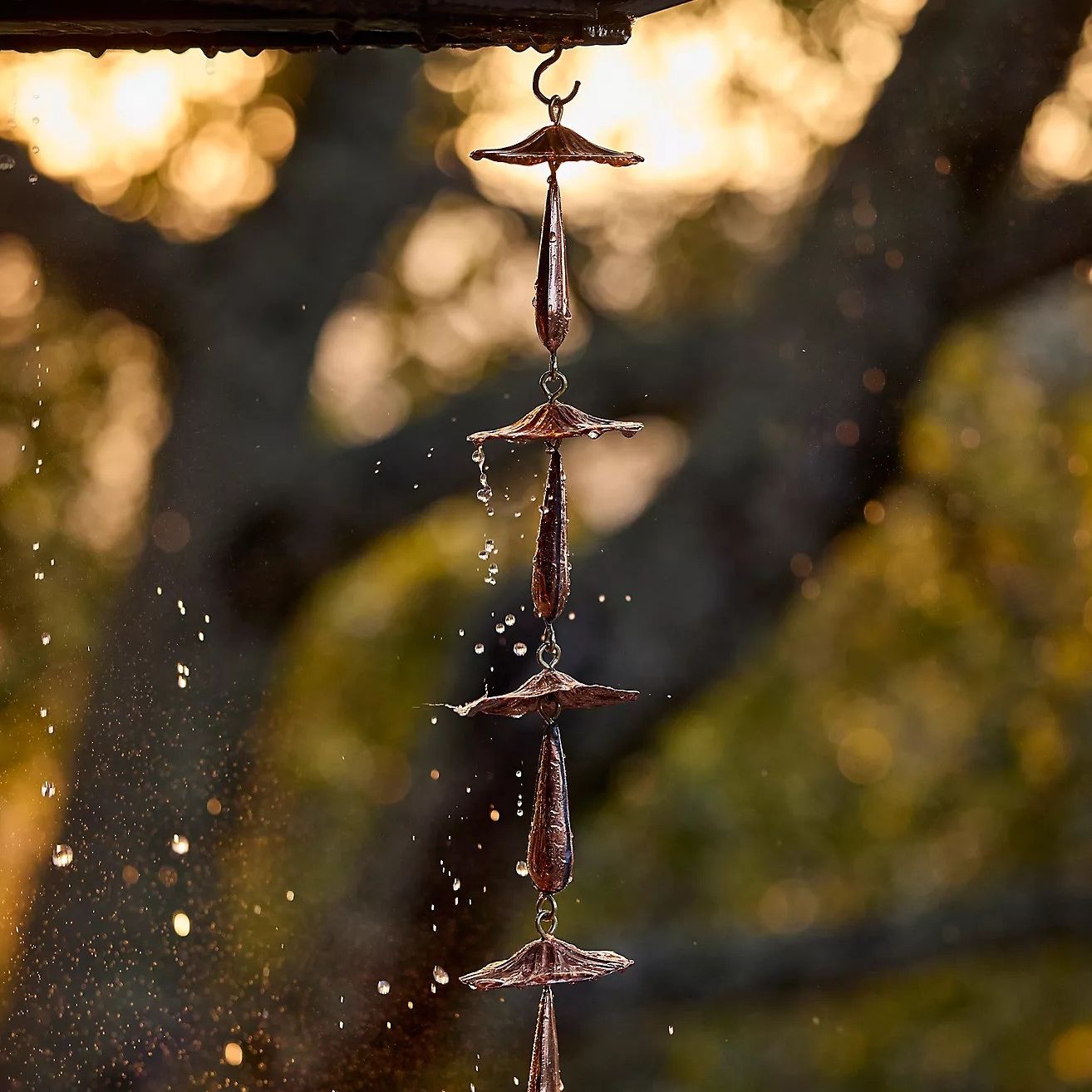 Terrain, Mushroom Copper + Brass Rain Chain