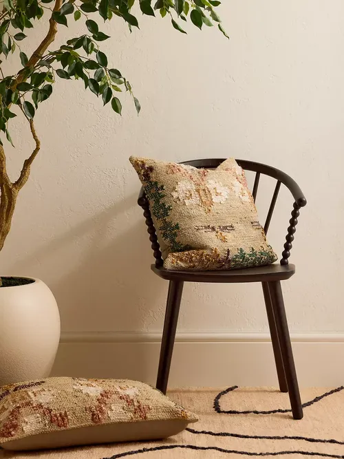 Nkuku Diantri Jute & Cotton Cushion Cover