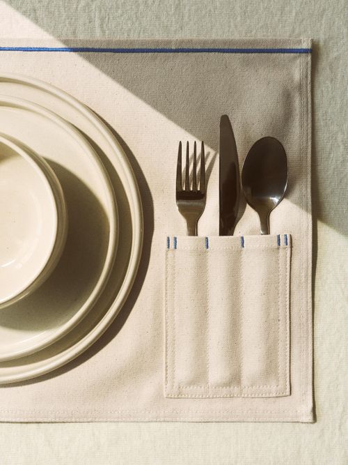 Pocket-Detail Place Mats, Set of 4
