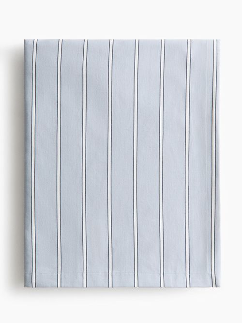 Striped Cotton Sateen Tablecloth