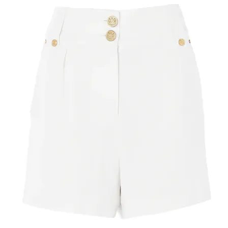 Holland Cooper Oyster Linen Tailored Shorts
