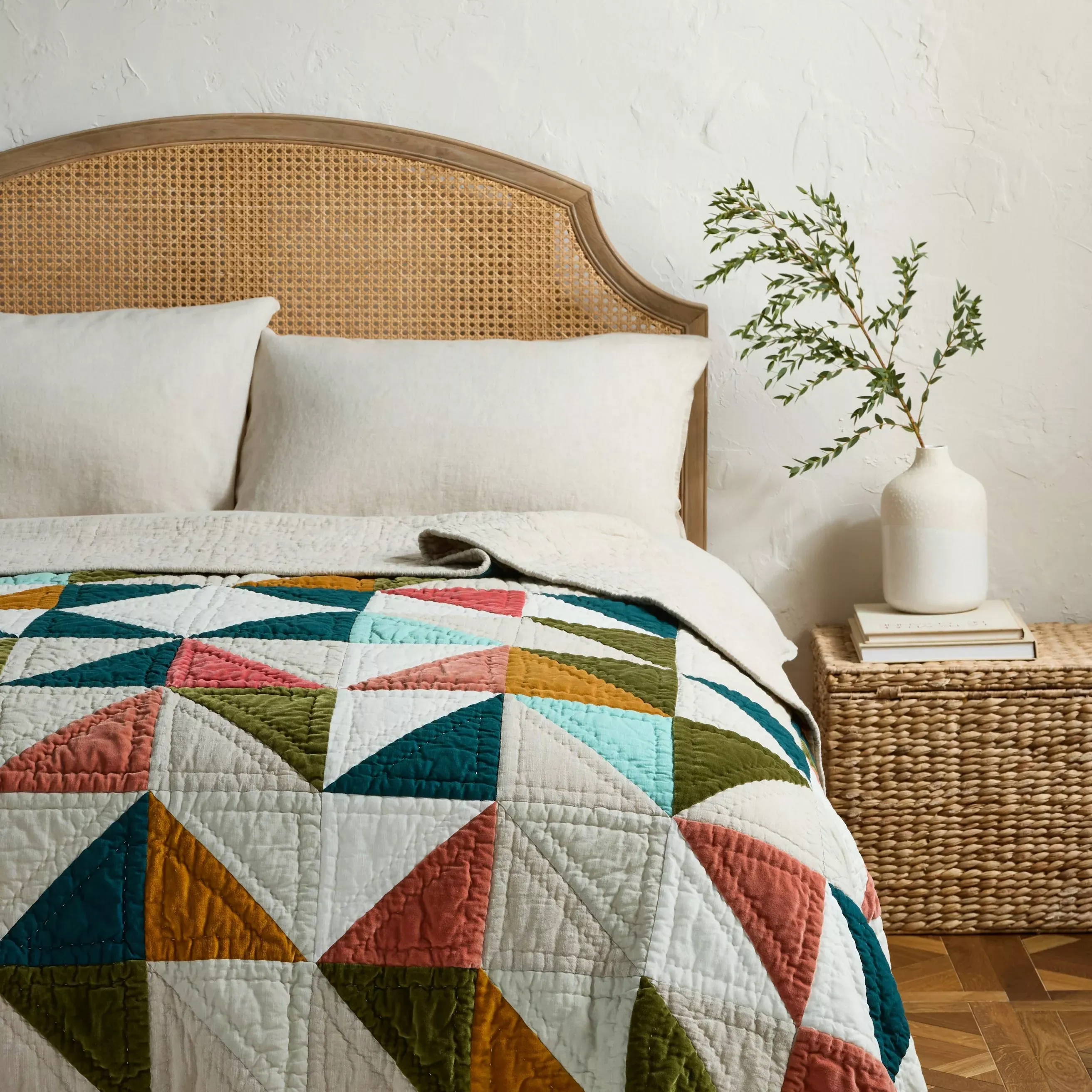 John Lewis Colourful Patchwork Quilt, Multi