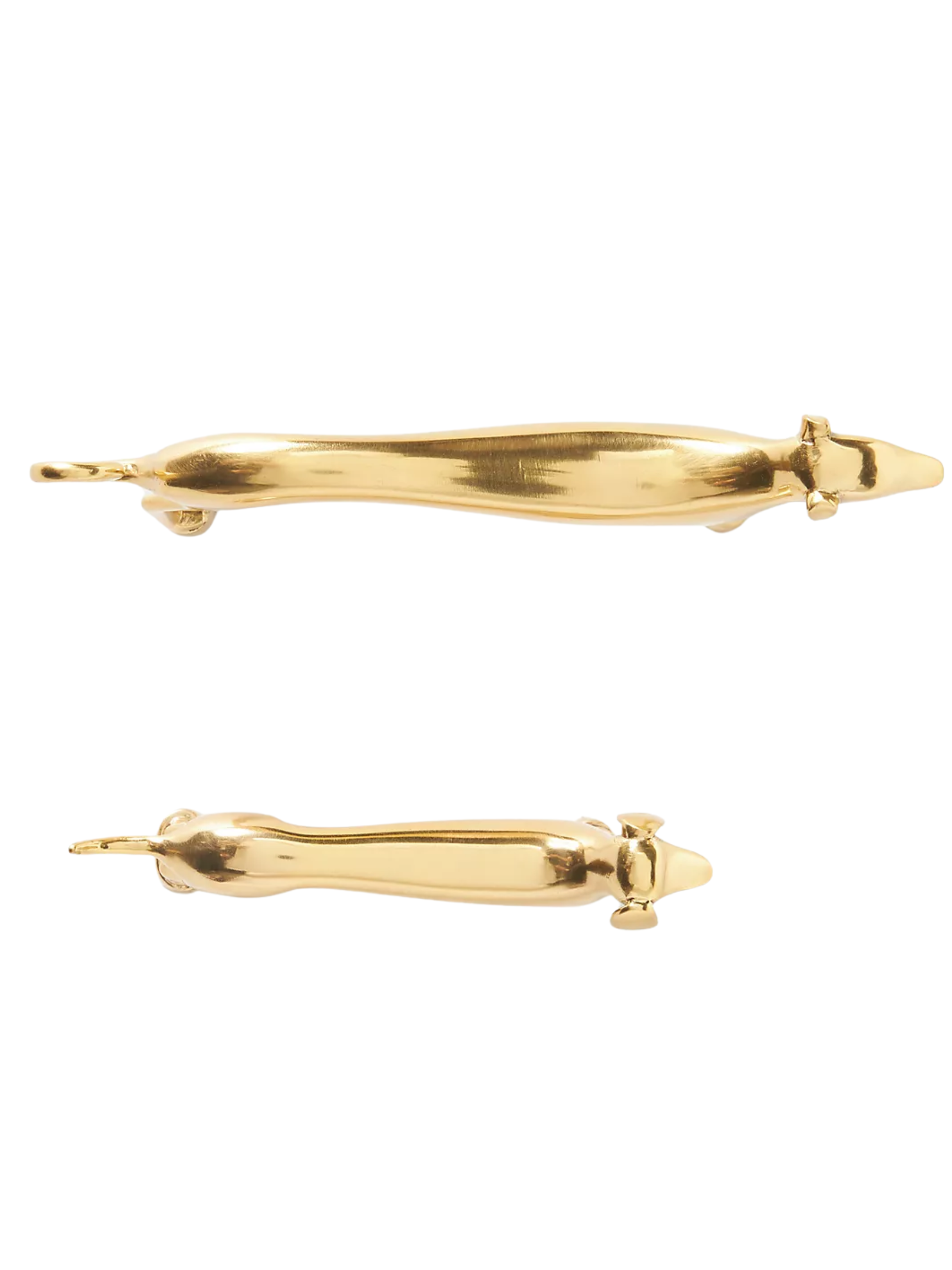 Maverick Brass Dachshund Door Handle, 4"
