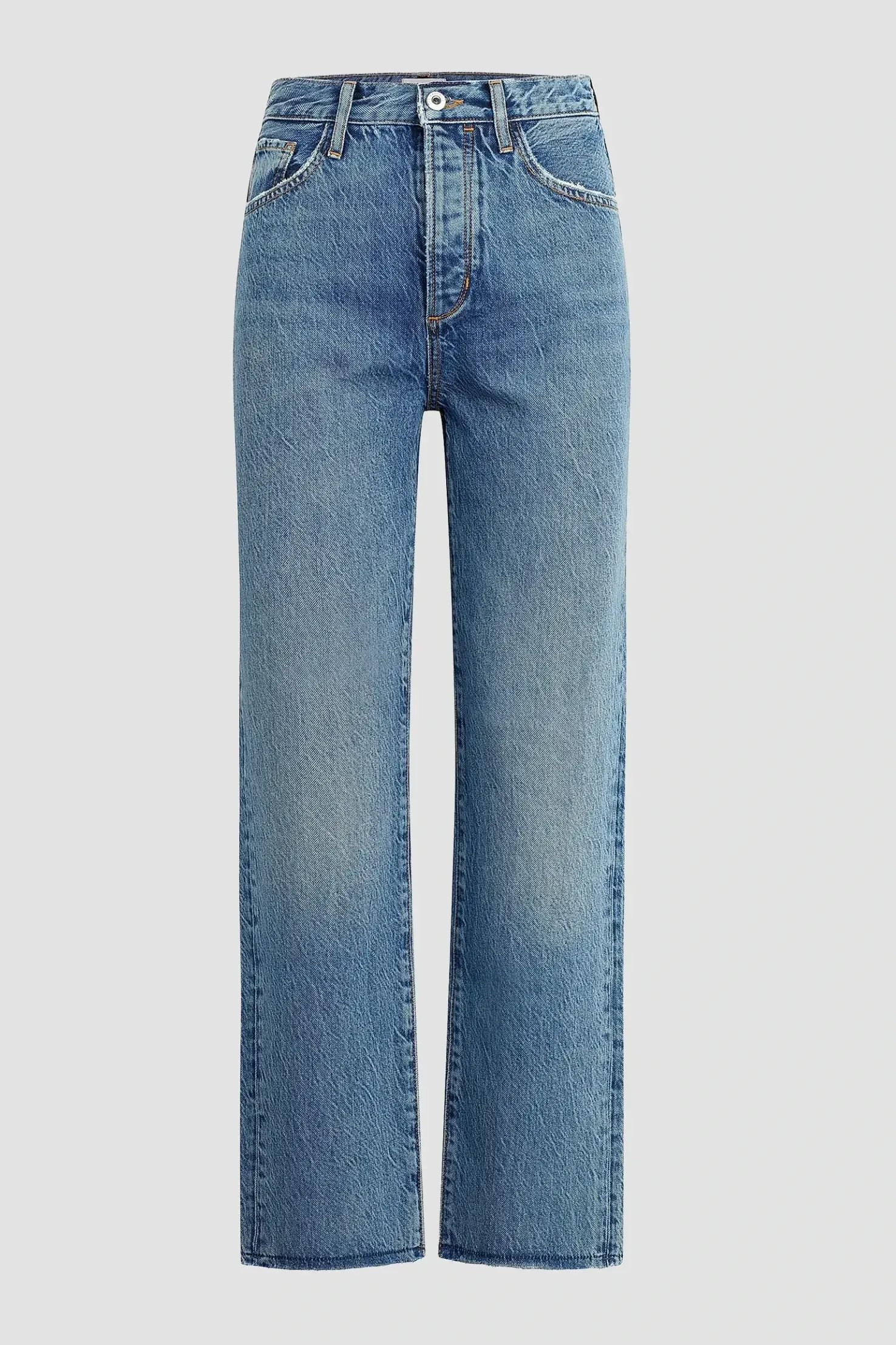 Otto Stretch-Cotton High Rise Straight-Leg Jeans