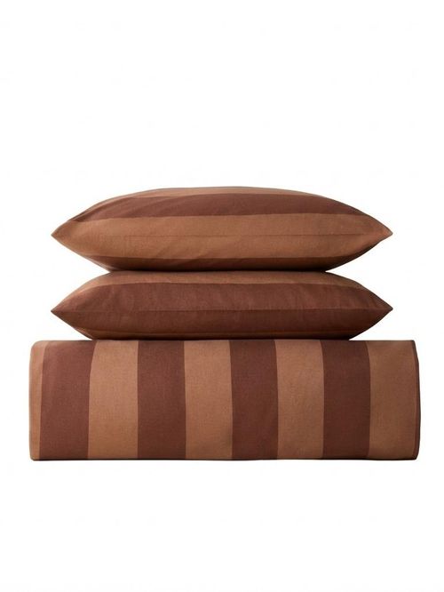 500 Threads Cotton Percale Striped Duvet&nbsp;