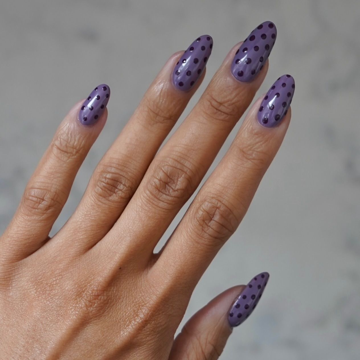 purple manicure