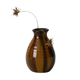 Rob Towler Slipware Bud Vase | Honey